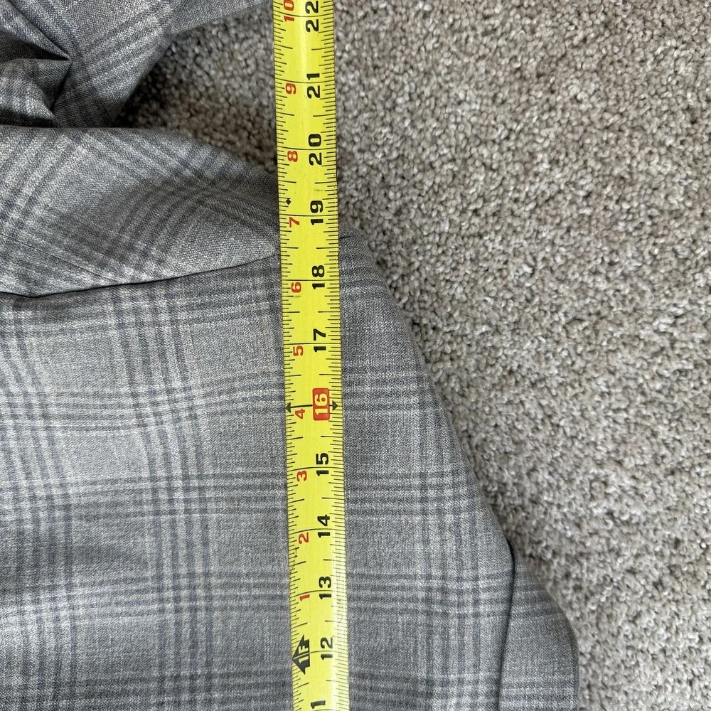 Lauren Ralph Lauren Blazer Mens 42R Gray Plaid Tweed 2 Button Sport Coat Jacket